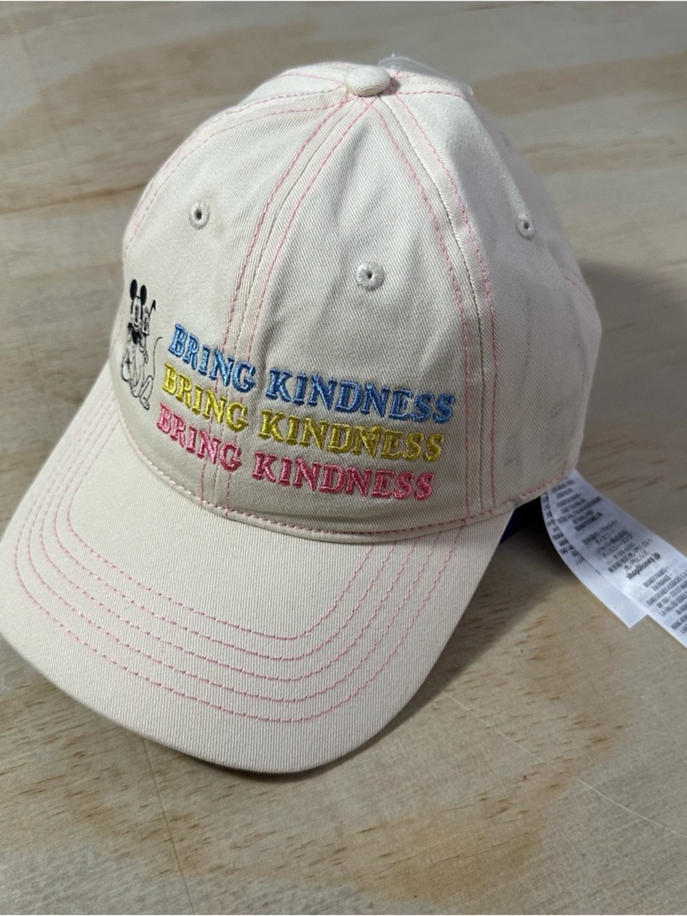 NEW Disney Parks Bring Kindness Mickey Pluto Baseball Cap Pastel Colorful Hat OS